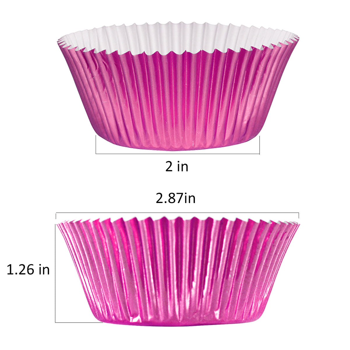 Gifbera Rainbow Bright Standard Cupcake Liners / Baking Cups, 400