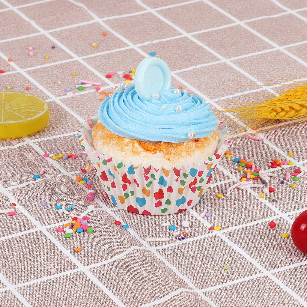 Gifbera Rainbow Bright Mini Cupcake Liners / Baking Cups, 400-Count