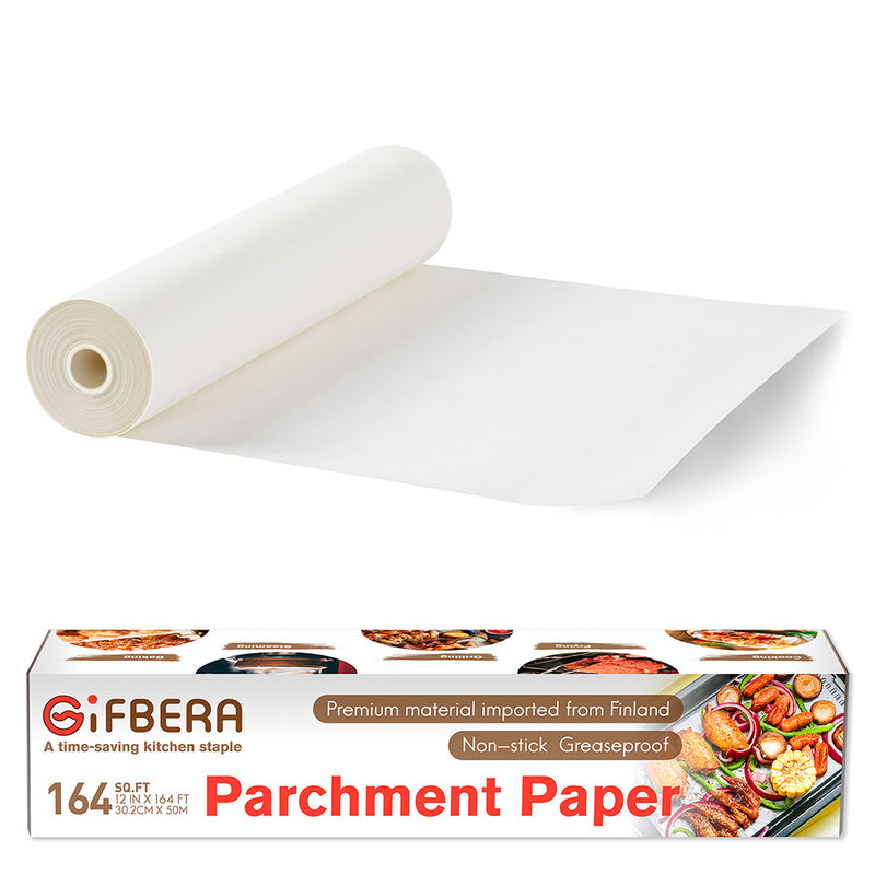  bahouloer Unbleached Parchment Paper Roll, 12 in x 164