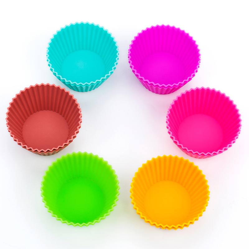 Silicone Baking Cups, Walfos Jumbo Cupcake Liners Large 3.5 inch